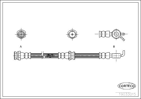 CORTECO 19033015 Brake Hose