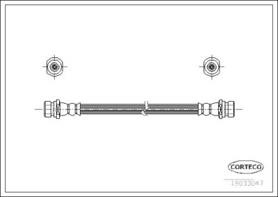 Brake Hose CORTECO 19033047