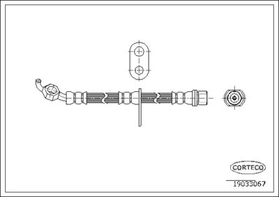 Brake Hose CORTECO 19033067