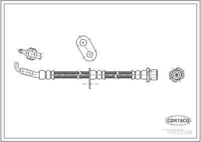 Brake Hose CORTECO 19033068