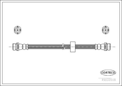 Brake Hose CORTECO 19033508