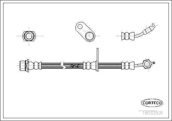 CORTECO 19033531 Brake Hose