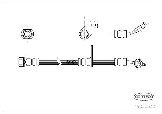 CORTECO 19033532 Brake Hose