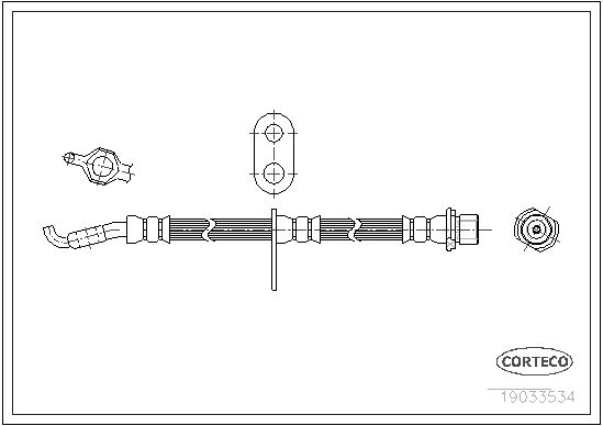 CORTECO 19033534 Brake Hose