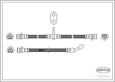Brake Hose CORTECO 19033537