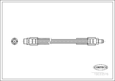 Brake Hose CORTECO 19033576