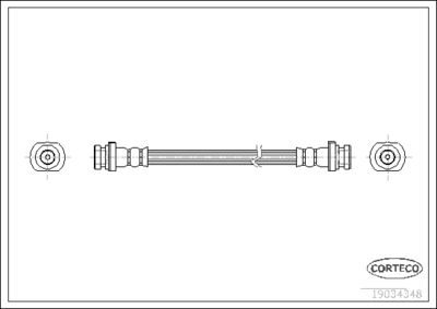 Brake Hose CORTECO 19034348