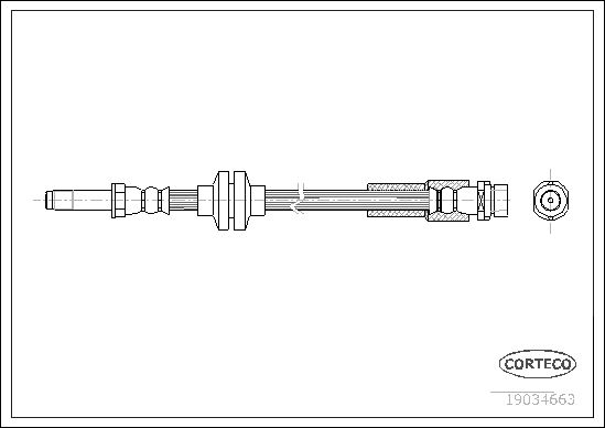 CORTECO 19034663 Brake Hose