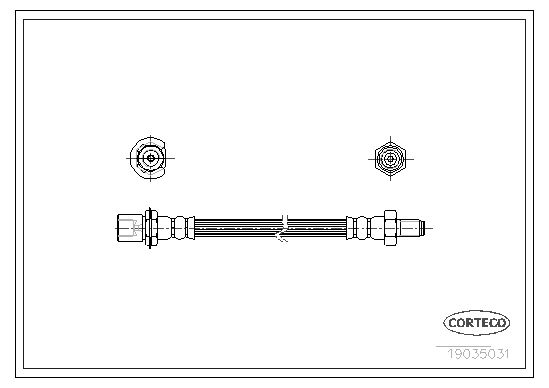 CORTECO 19035031 Brake Hose