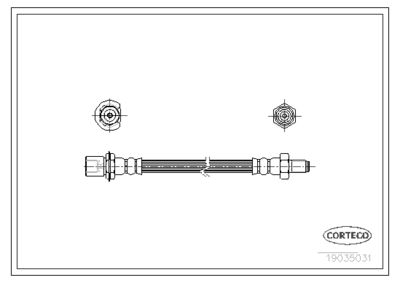 Brake Hose CORTECO 19035031