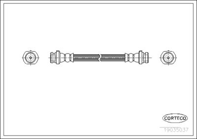 Brake Hose CORTECO 19035037