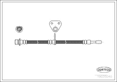 Brake Hose CORTECO 19035040