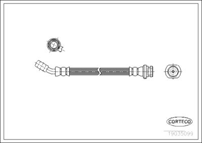 Brake Hose CORTECO 19035051