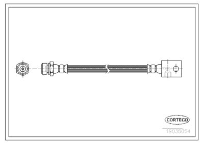 Brake Hose CORTECO 19035054