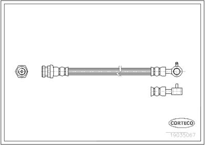 Brake Hose CORTECO 19035067