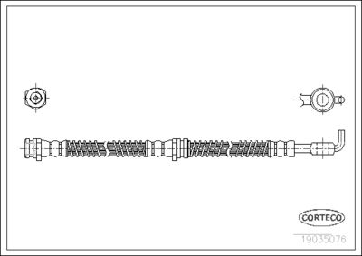 Brake Hose CORTECO 19035076