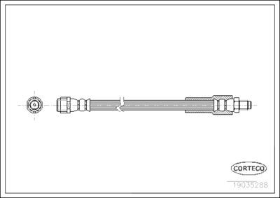 Brake Hose CORTECO 19035288