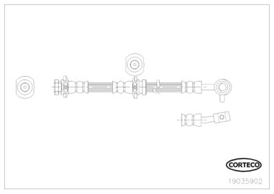 Brake Hose CORTECO 19035902