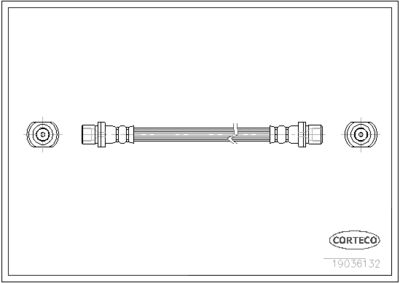 Brake Hose CORTECO 19036132