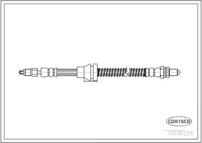 Brake Hose CORTECO 19036228