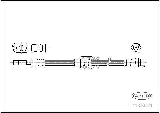 CORTECO 19036321 Brake Hose