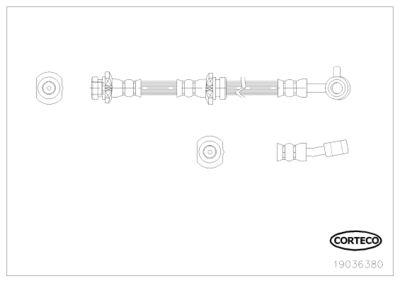 Brake Hose CORTECO 19036380