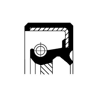 Shaft Seal, crankshaft CORTECO 19036721B