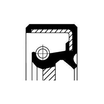 Shaft Seal, crankshaft CORTECO 19036897B