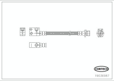 Brake Hose CORTECO 19036987