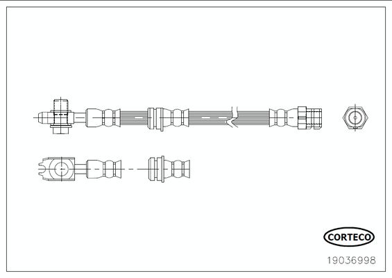 CORTECO 19036998 Brake Hose