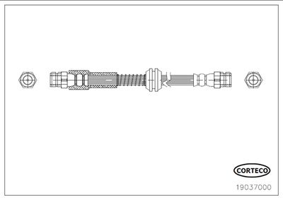 Brake Hose CORTECO 19037000