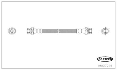 Brake Hose CORTECO 19037276