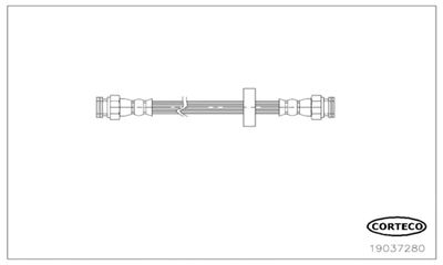 Brake Hose CORTECO 19037280