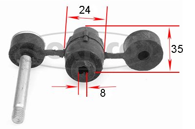 CORTECO 21652487 Mounting, stabiliser bar
