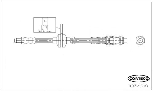 CORTECO 49371610 Brake Hose