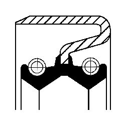 CORTECO 49372944 Shaft Seal, wheel hub