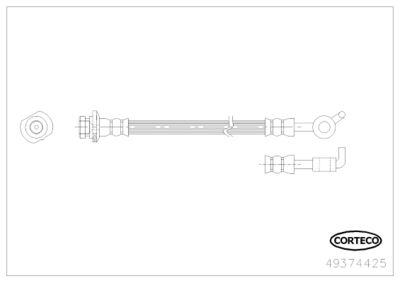 Brake Hose CORTECO 49374425