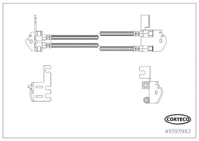 Brake Hose CORTECO 49393982