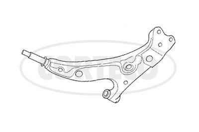 Control/Trailing Arm, wheel suspension CORTECO 49397501