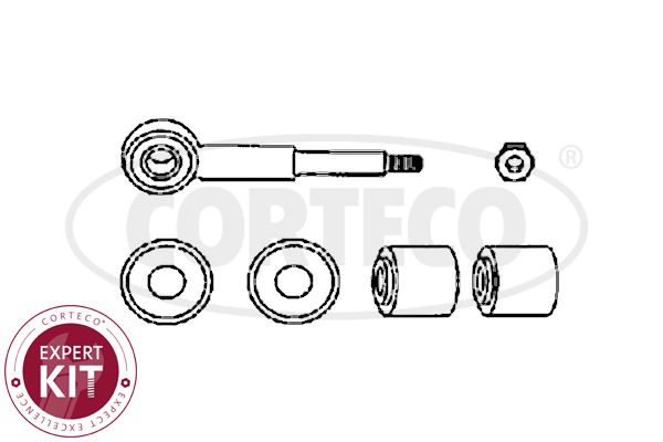 CORTECO 49401307 Link/Coupling Rod, stabiliser bar