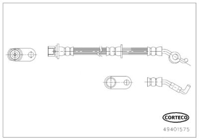 Brake Hose CORTECO 49401575