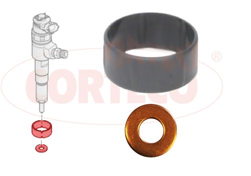CORTECO 49445012 Seal Ring Set, injection valve