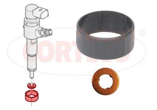 CORTECO 49445013 Seal Ring Set, injection valve