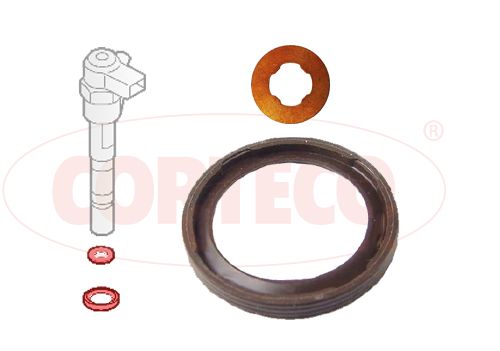 CORTECO 49445016 Seal Ring Set, injection valve