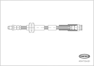Brake Hose CORTECO 49478481