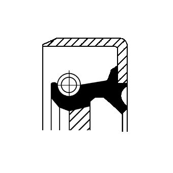 CORTECO 49483646 Shaft Seal, crankshaft