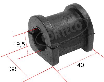 Mounting, stabiliser bar CORTECO 80000510