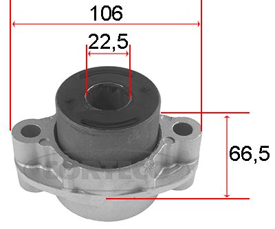 Mounting, control/trailing arm CORTECO 80001520