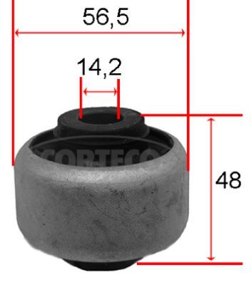 Mounting, control/trailing arm CORTECO 80001541