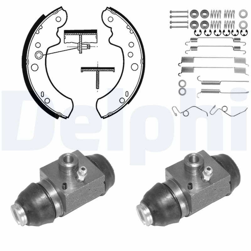 DELPHI 887 Brake Shoe Set